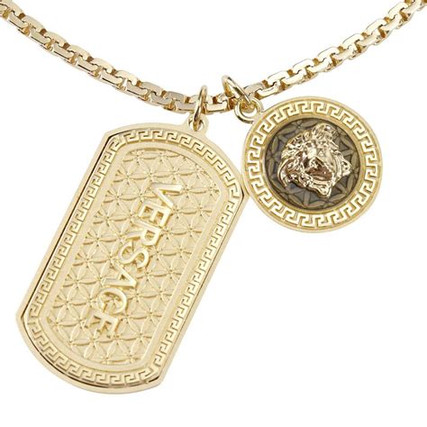 versace medusa head necklace|Versace Medusa necklace men's.